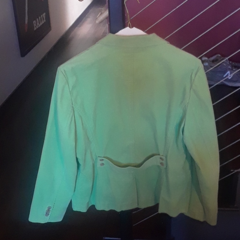 corduroy. apple green women blazer
